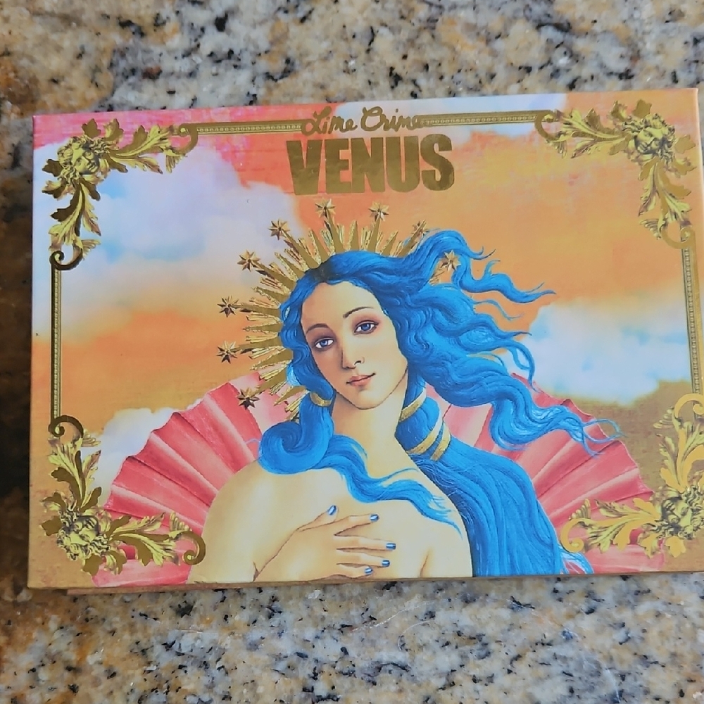 Lime Crime Venus Palette with Blue and Gold Design
